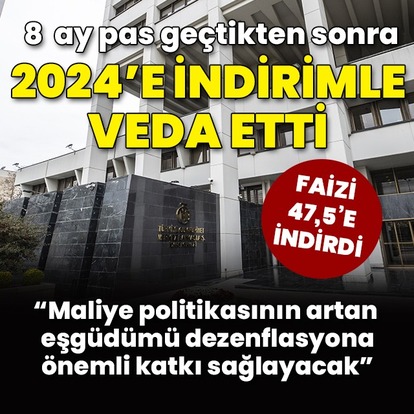 Merkez Bankası'ndan faiz indirimi