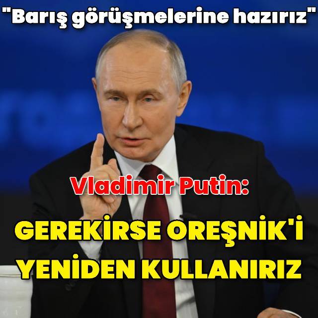Putin: Barış görüşmelerine hazırız
