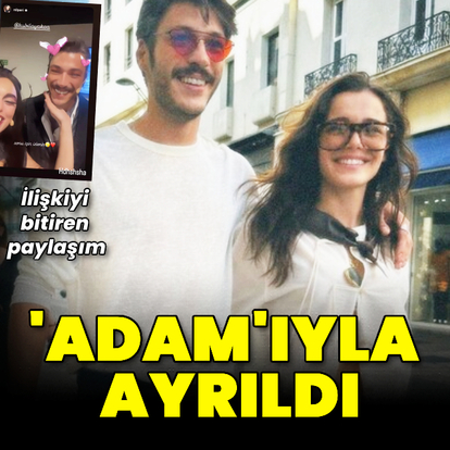 'Adam'ıyla ayrıldı