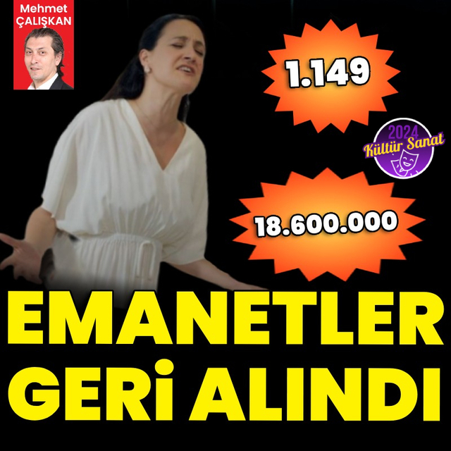 Emanetler geri alındı