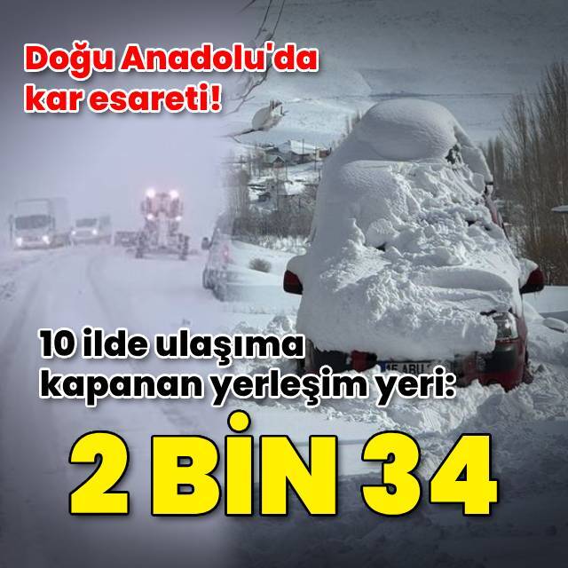10 ilde 2 bin 34 yerleşim yolu kapandı