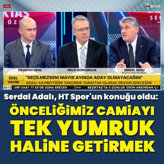 "Önceliğimiz camiayı tek yumruk haline getirmek"