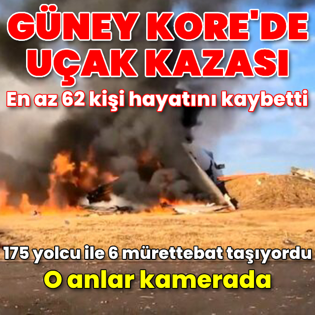 Güney Kore'de uçak kazası