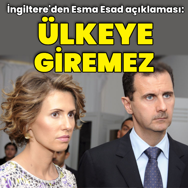 İngiltere'den Esma Esad açıklaması
