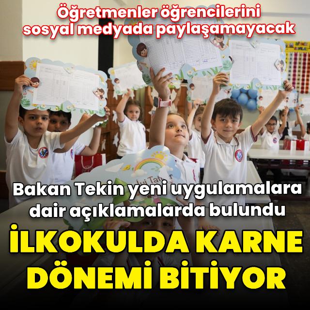 İlkokulda karne dönemi bitiyor
