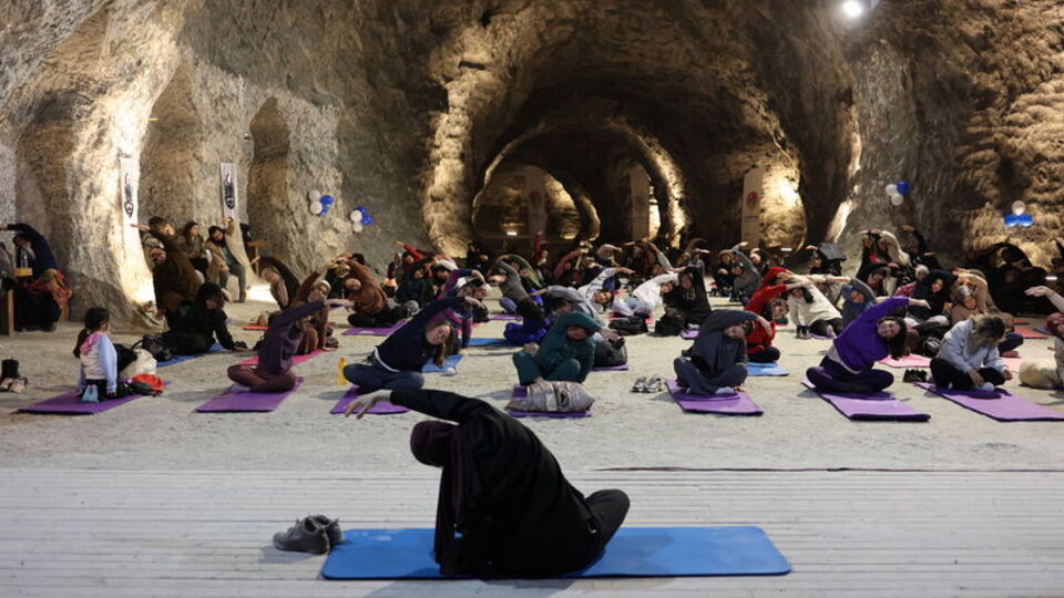 Yerin 150 metre altında nefes egzersizi