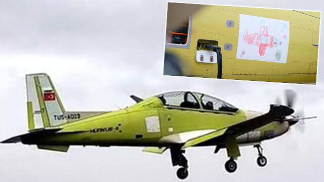 HÜRKUŞ gökyüzü ile buluştu! Hem de onun resmiyle!