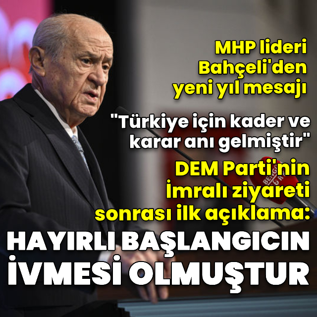 Bahçeli: Türkiye için karar anı geldi