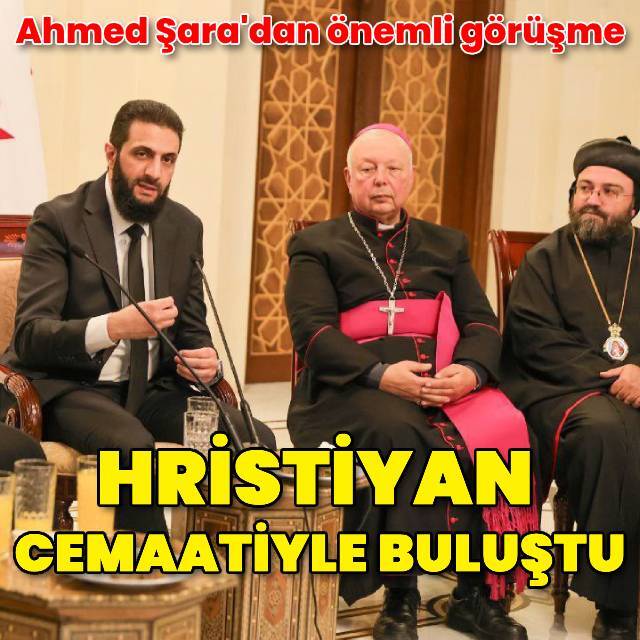 Ahmed Şara, Hristiyan cemaati ile bir araya geldi