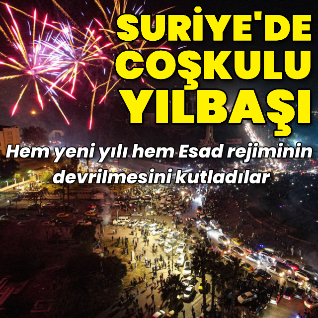Suriye'de coşkulu yılbaşı