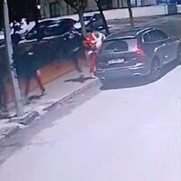 'Noel baba' cinayet işledi! O an kamerada!
