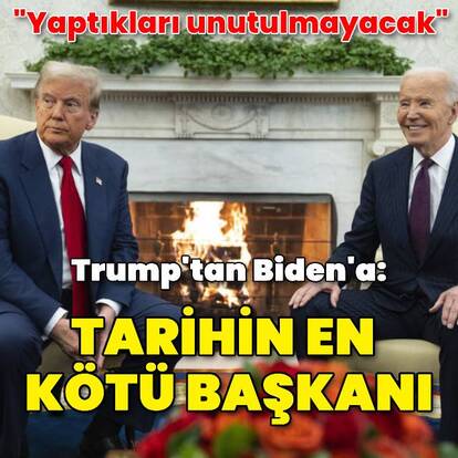Donald Trump: Biden, ABD tarihinin en kötü başkanı
