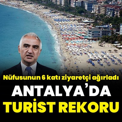 Antalya'da turist rekoru