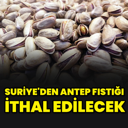 Suriye'den Antep fıstığı ithal edilecek