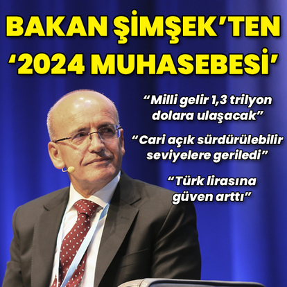 Bakan Şimşek'ten '2024 Yılı Muhasebesi'