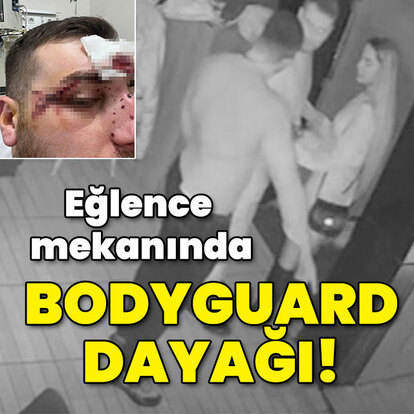 Eğlence mekanında güvenlik görevlisi dövdü!