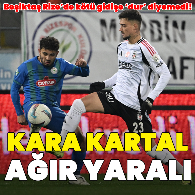 Beşiktaş kötü gidişe 'dur' diyemedi!