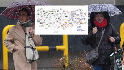 Meteoroloji saat verip uyardı! 5 bölgede sağanak!