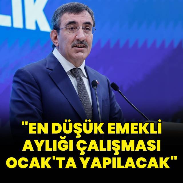 "En düşük emekli aylığı çalışması Ocak'ta gerçekleşir"