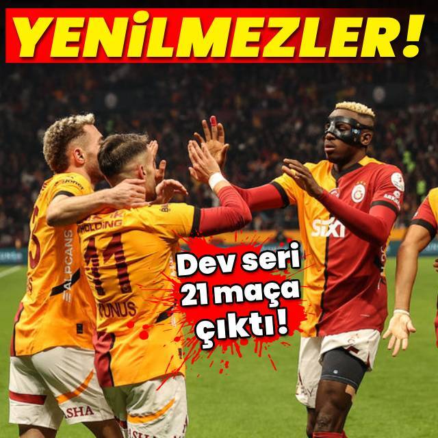 Müthiş seri 21 maça çıktı!