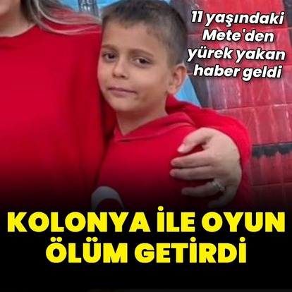 Kolonya ile oyun canına mal oldu