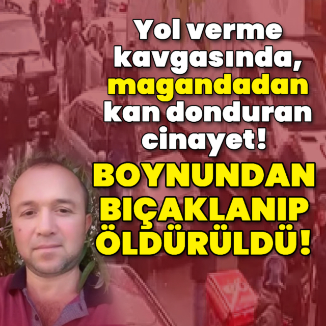 Maganda, boynundan bıçaklayıp öldürdü!