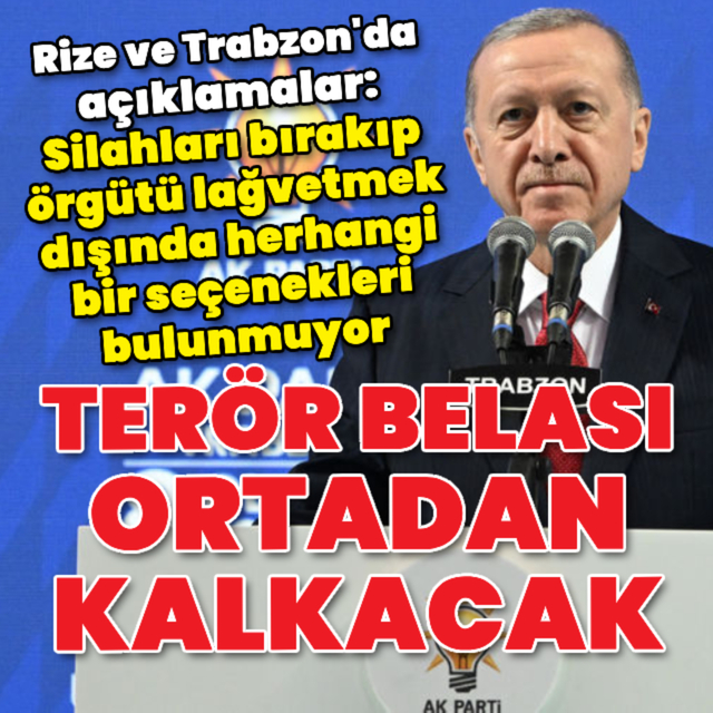 Cumhurbaşkanı Erdoğan'dan açıklamalar