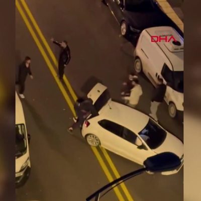 Keçiören'de kaza sonrası tekme ve yumruklu kavga kamerada