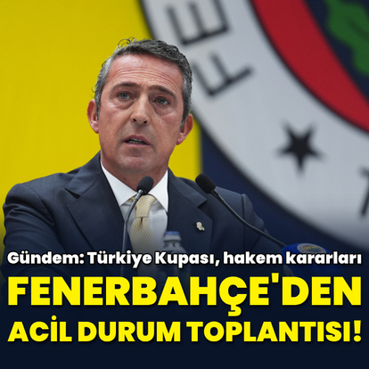 Fenerbahçe'de acil durum toplantısı!