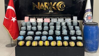 36 kilo 200 gram uyuşturucu ele geçirildi