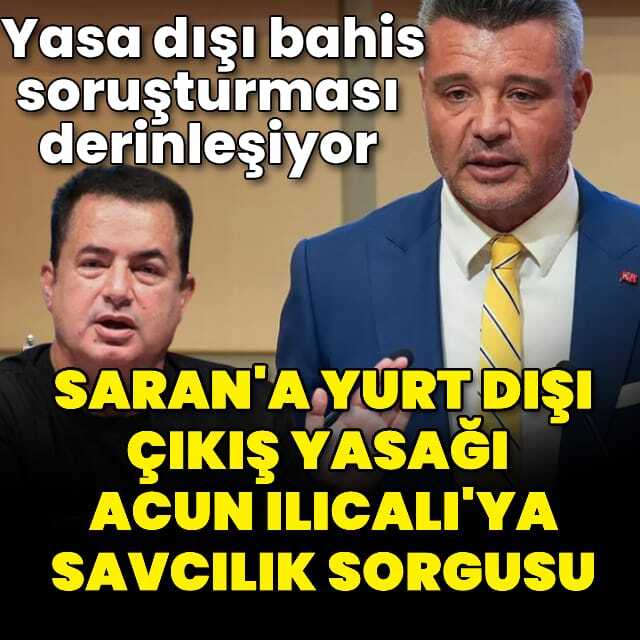 Sadettin Saran hakkında adli kontrol kararı