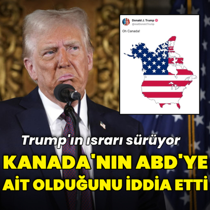  Trump'tan Kanada haritası paylaşımı