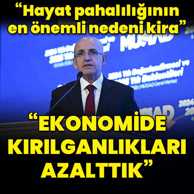 "Ekonomide kırılganlıkları azalttık"