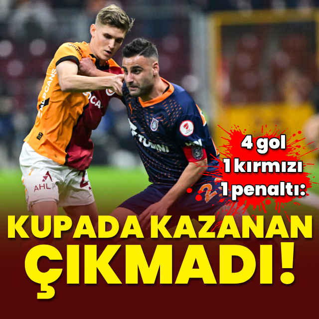 Kupada kazanan çıkmadı!