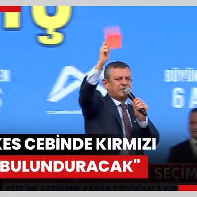 "Herkes cebinde kırmızı kart bulunduracak"