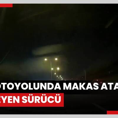 TEM Otoyolunda makas atarak ilerleyen sürücünün neden olduğu kaza kamerada