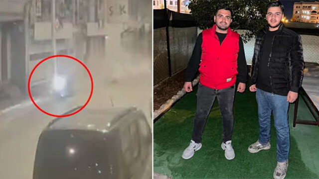 Facia bir anda geldi! İki gencin ölüm anı kamerada!