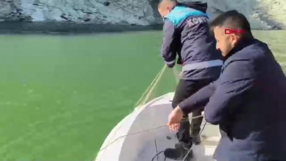 Batman'da kaçak balık avına 12 bin lira ceza