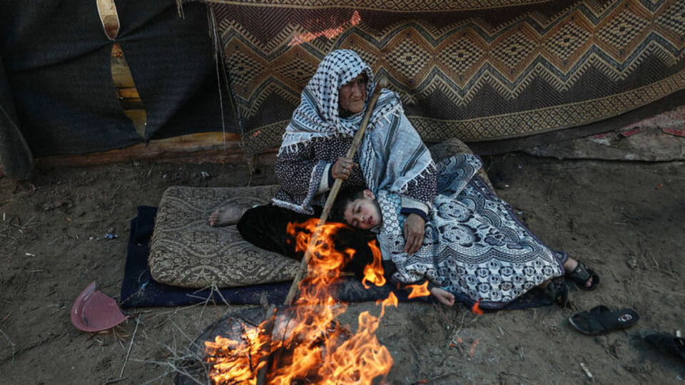 Gazze'de zorlu kış koşulları