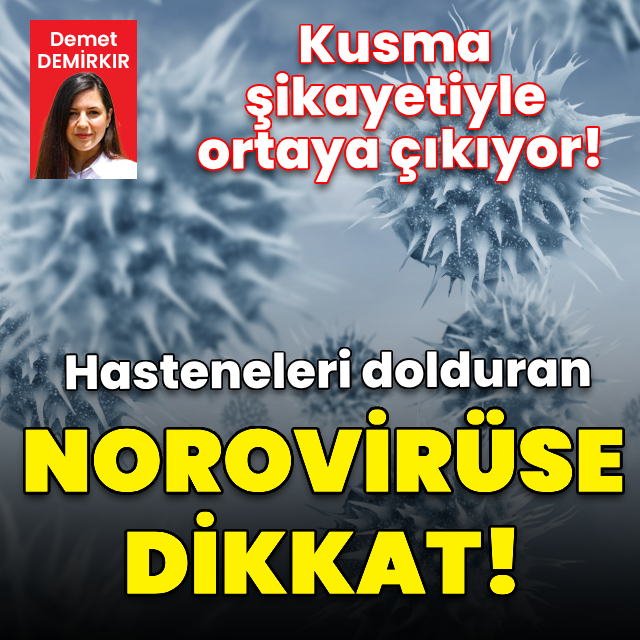 Hastaneleri dolduran norovirüse dikkat!