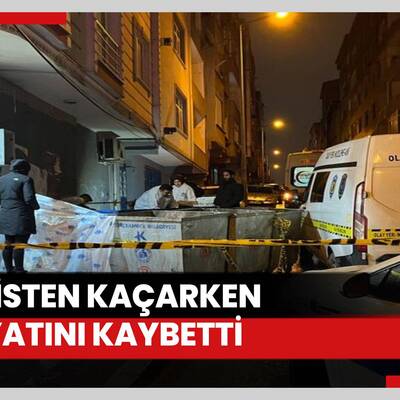 Polisten kaçarken korkuluğa saplandı