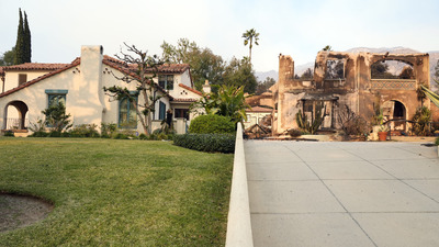 Meşhur ev yangından sapasağlam çıktı