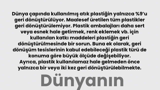 Dünyanın plastik çöpü ne halde?