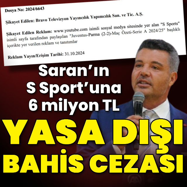S Sport’a yasa dışı bahis cezası