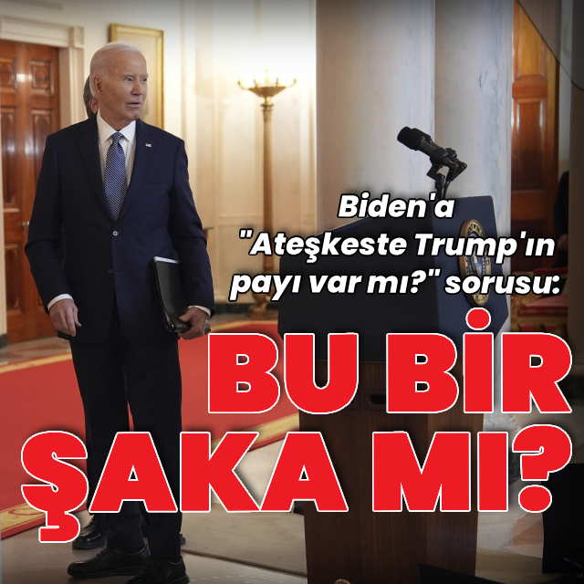 Biden'a Trump sorusu: "Bu bir şaka mı?"