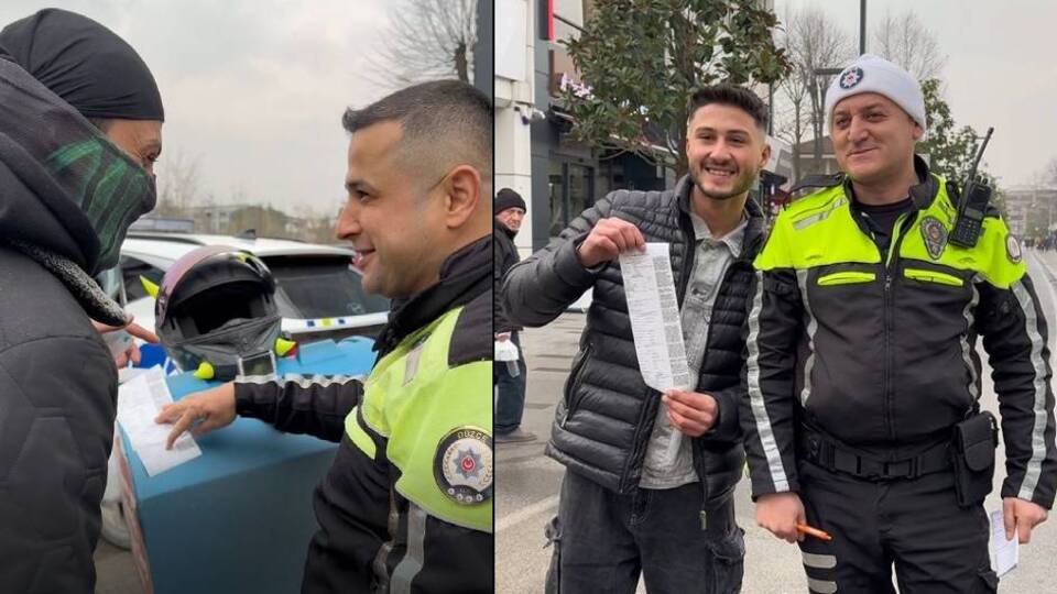 Biri kahkaha attı, biri poz verdi