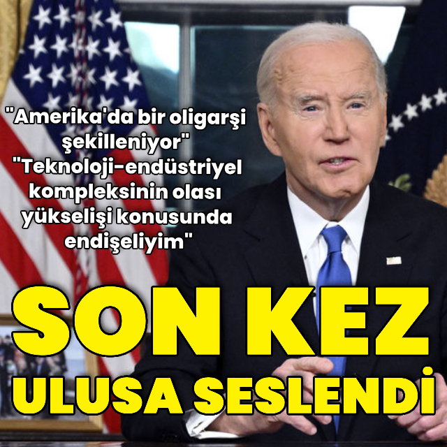Biden Amerikan halkına son kez seslendi