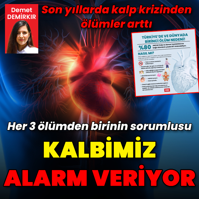 Kalbimiz alarm veriyor! Her 3 ölümden birinin sorumlusu