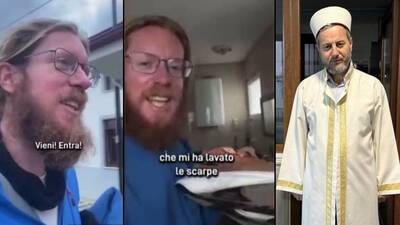 İtalyan gezgin, imamın misafirperverliğini hayranları ile paylaştı