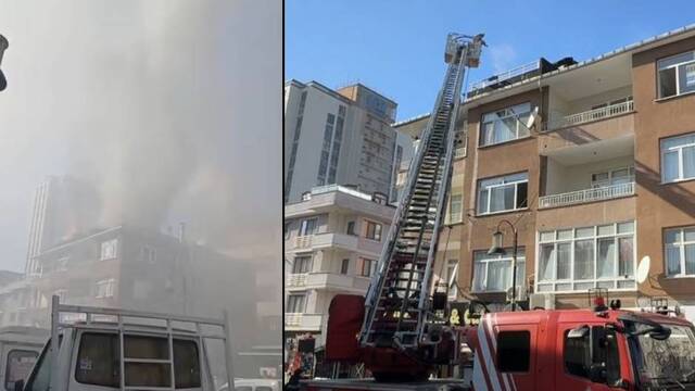 Maltepe'de çatı katı yangını: 1 ölü